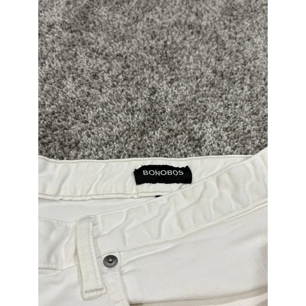Bonobos Athletic Fit Jeans Mens 38x30‎ Off White Denim Five Pocket Pants